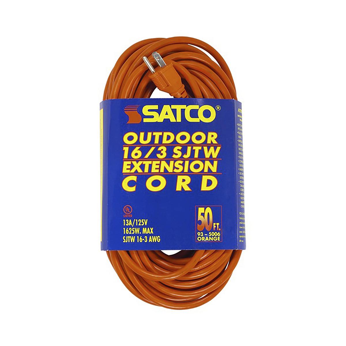 93-5006 50 FT 16-3 SJTW ORANGE CORD