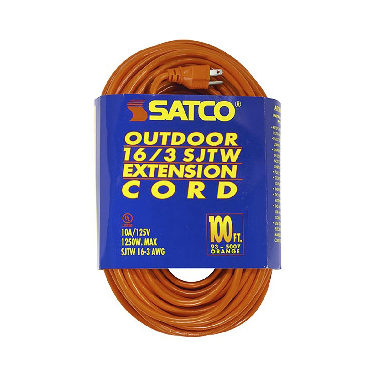 93-5007 100 FT 16-3 SJTW ORANGE CORD