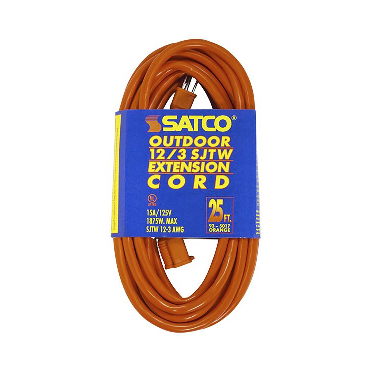 93-5017 25 FT 12/3 SJTW ORANGE CORD