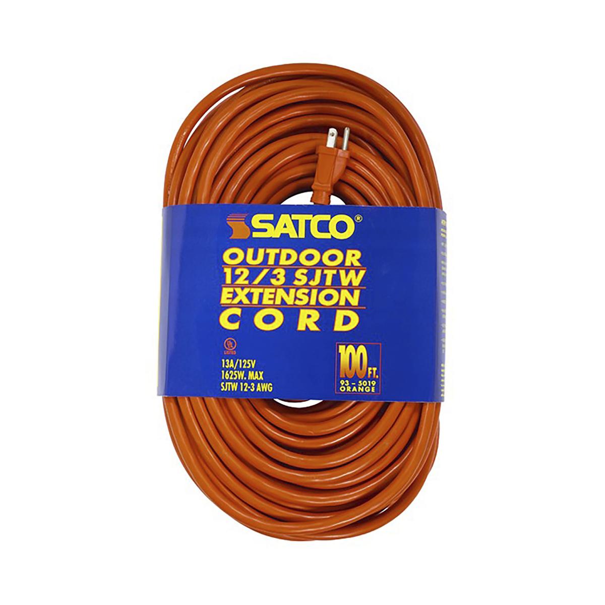 93-5019 100 FT 12/3 SJTW ORANGE CORD