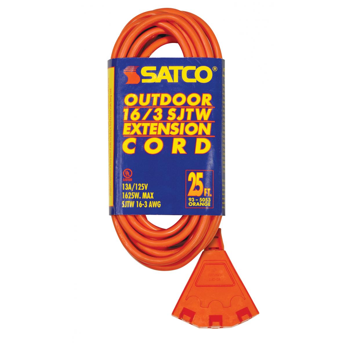 93-5053 25FT 16/3 SJTW ORANGE OUTDOOR