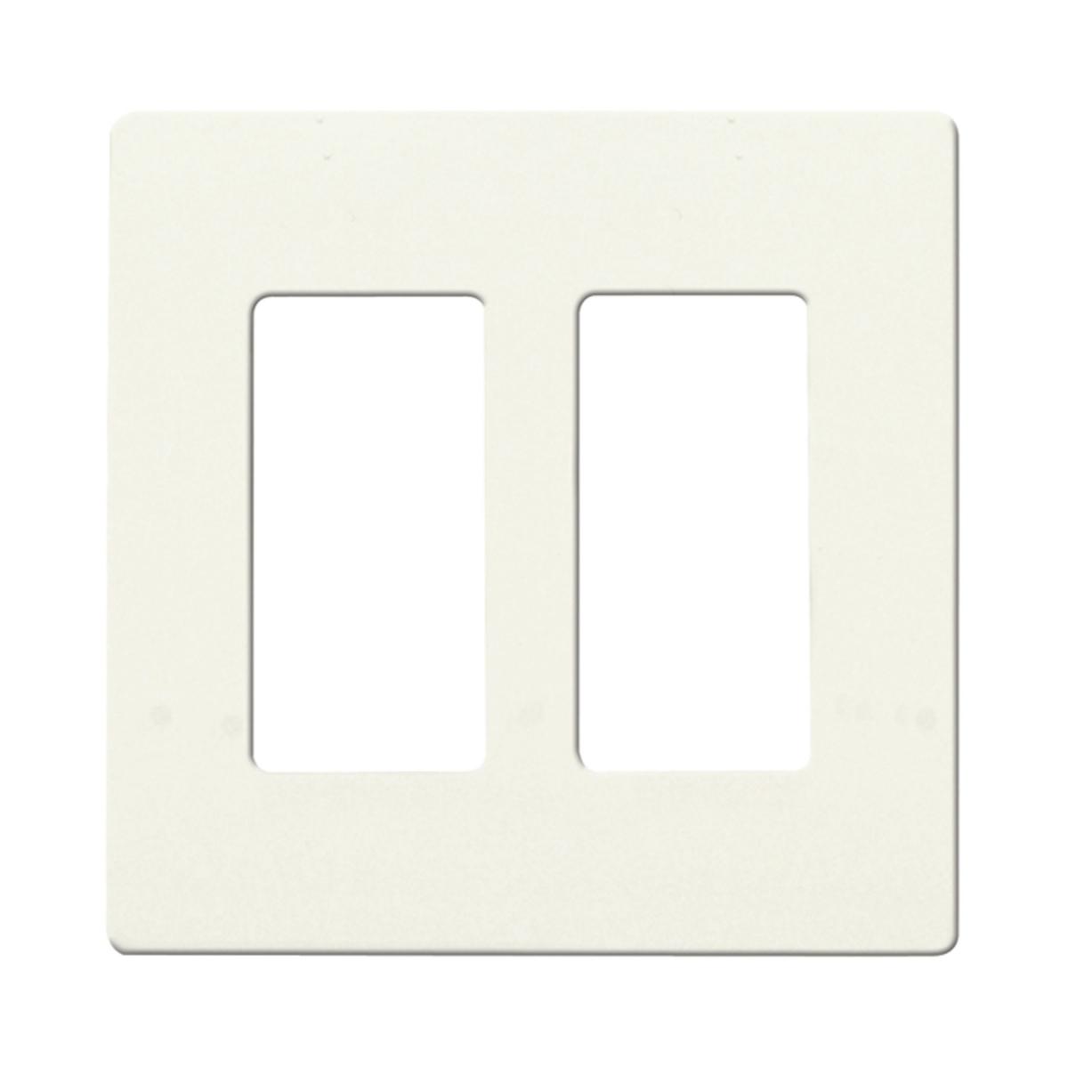 96-221 CLARO 2 GANG WALLPLATE WH