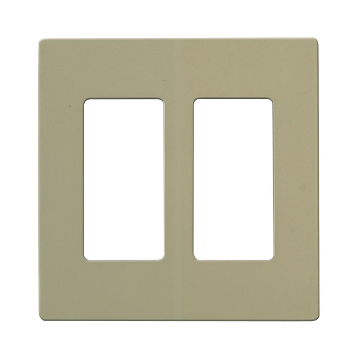 96-222 CLARO 2 GANG WALLPLATE IV