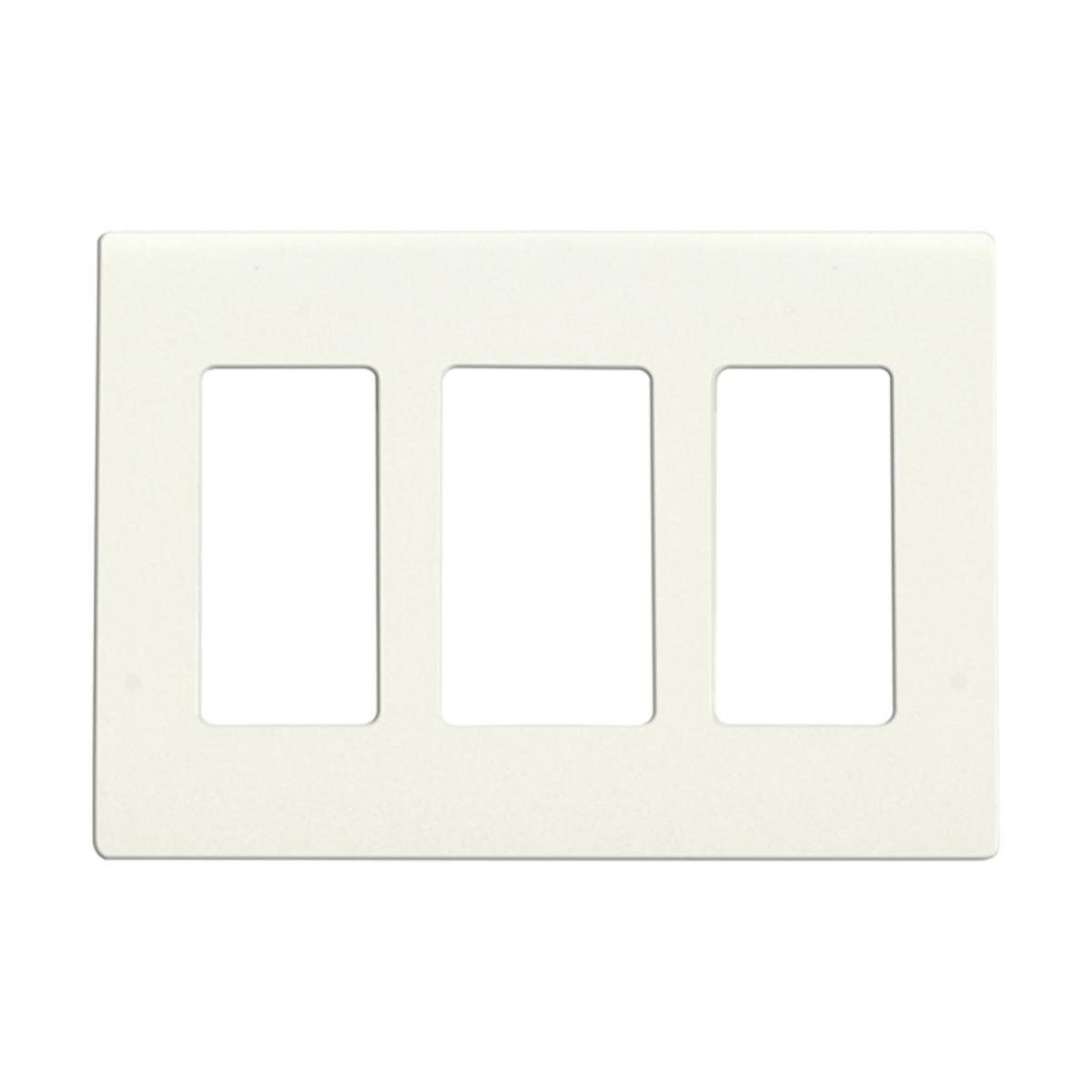 96-321 CLARO 3 GANG WALLPLATE WH