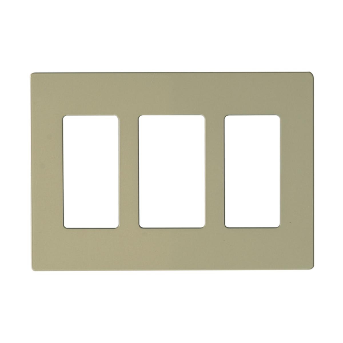 96-322 CLARO 3 GANG WALLPLATE IV