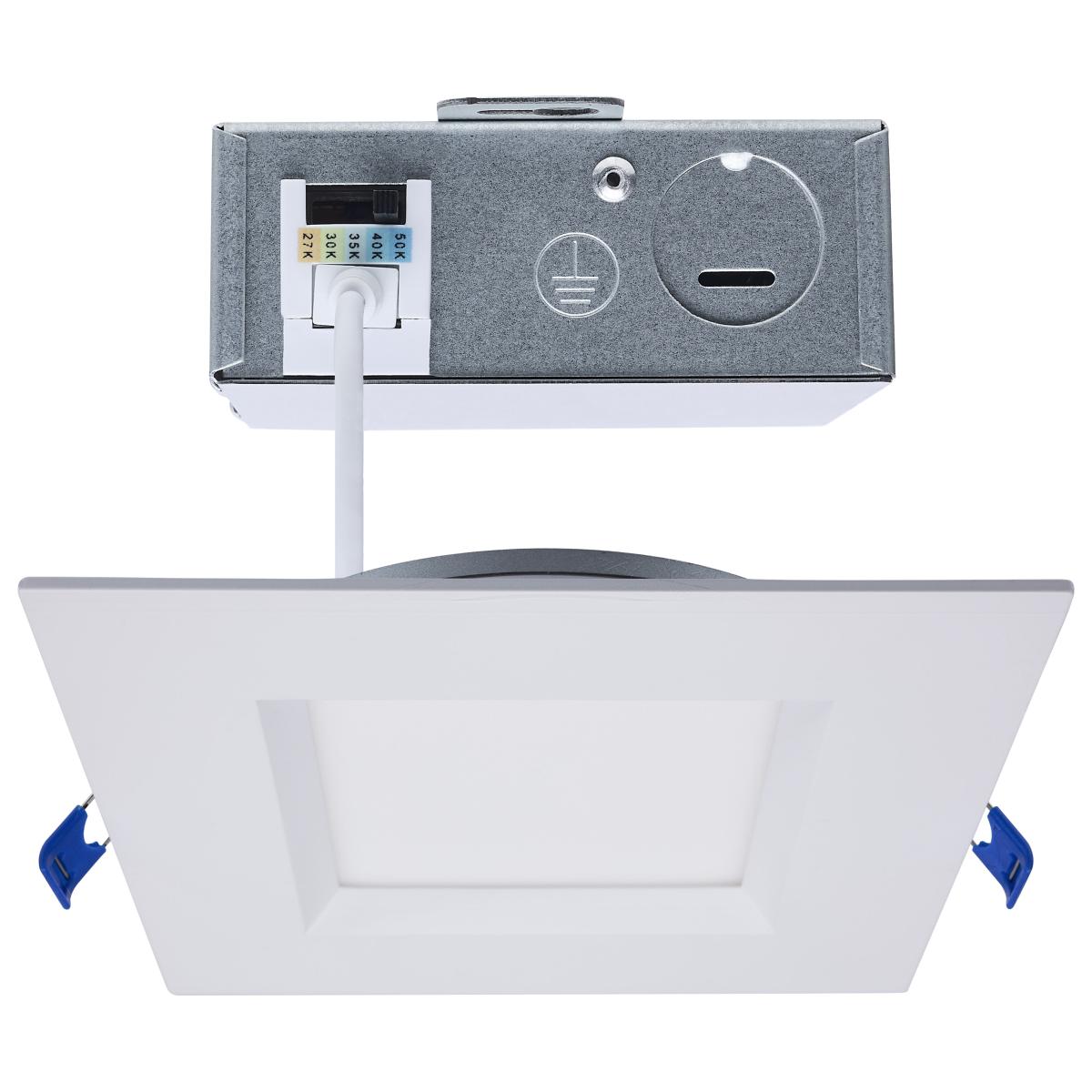 S11873R1 12WLED/DW/6/CCT-SEL/SQ/RD/WH