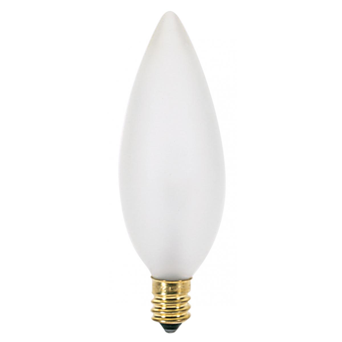 Clear Satco S4727 Candelabra Bulb in Light Finish 3.63 inches 