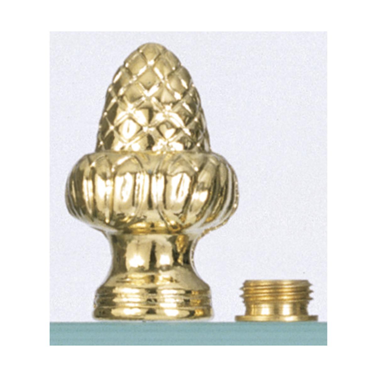 S70-133 BRASS FIN ACORN KNOB