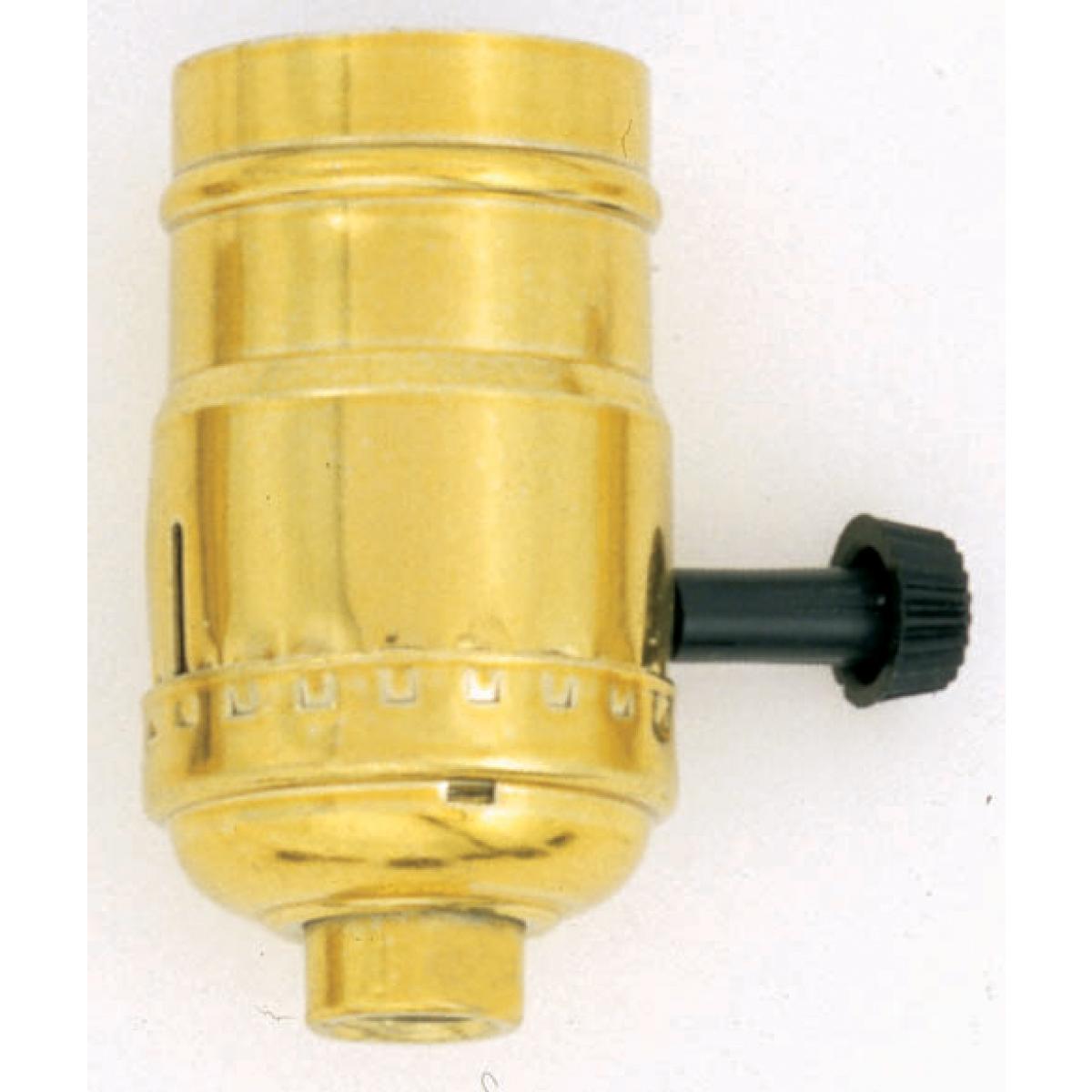 S70-421 GILT 3 WIRE TURN KNOB SOCKET