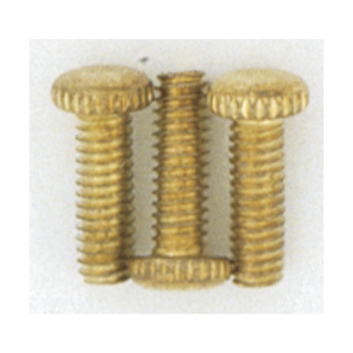 S70-632 3 8/32 KNURLED BR PLTD SCREW