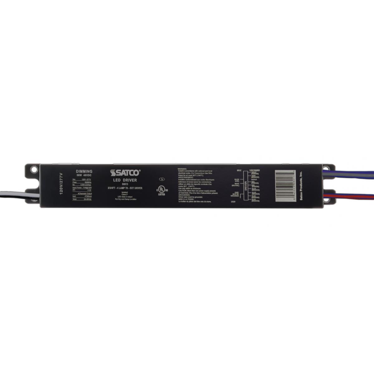 S8013 2/3/4FT - 4 LAMP T8 - EXT DRIV