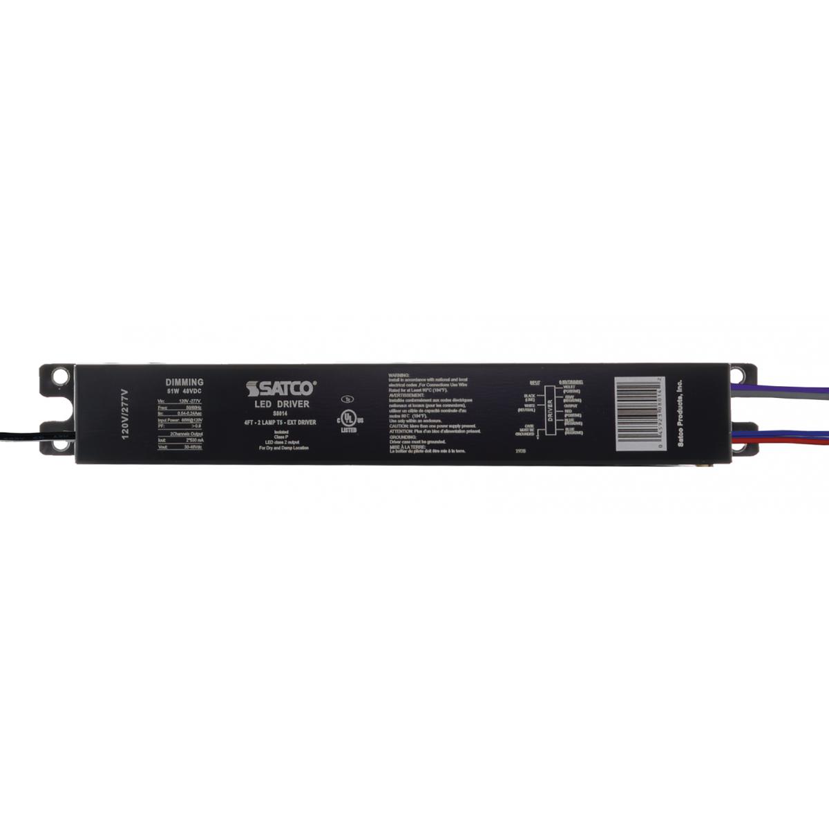 S8014 4FT - 2 LAMP T5 - EXT DRIVER