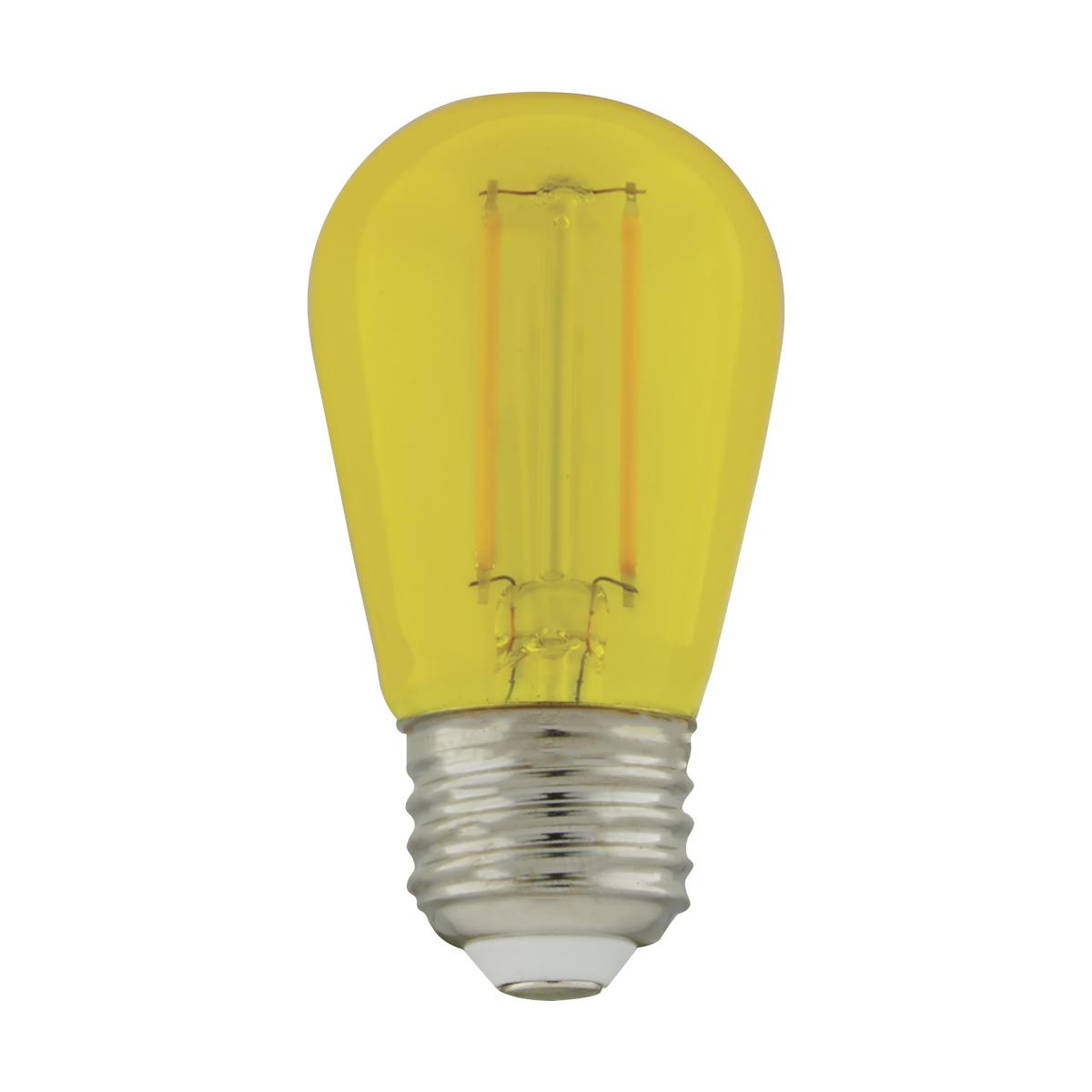 S8025 1W/LED/S14/YELLOW/120V/ND/4PK