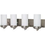 Satin Frosted Glass Brushed Nickel 1Lt Nuvo 60/611 One Vanity Lighting Fixture